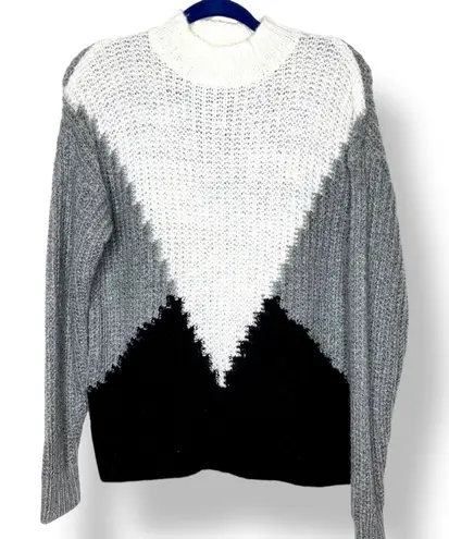 it's our time Oversized Chevron Colorblock Sweater It’s Our Time XS Fits S/M Chunky Knit - Image 1