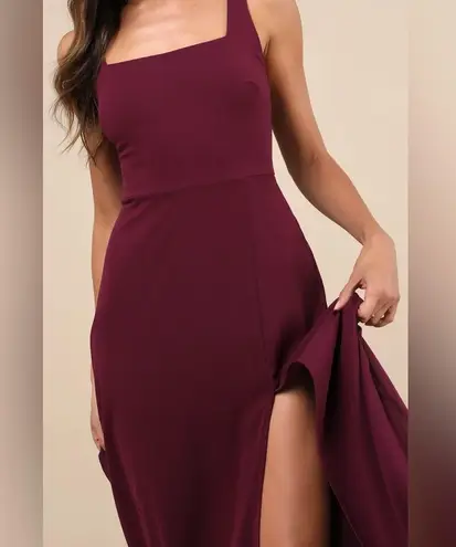 LULU’S Remarkable Arrival Plum Purple Sleeveless Maxi Dress Size L