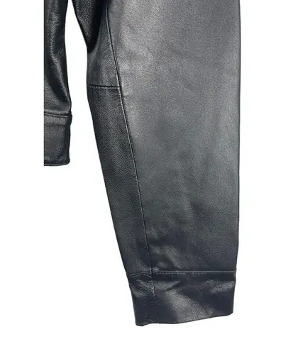 Women’s Sonnora Black Short Motorcycle Zip Genuine Leather Jacket XL