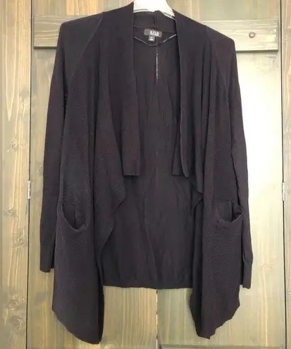 a.n.a  black waterfall front cardigan