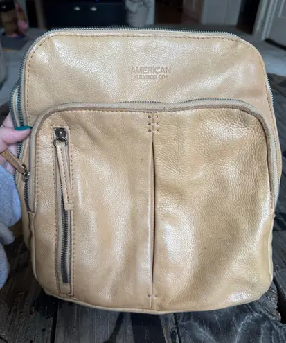American Leather Co. Backpack Purse Tan