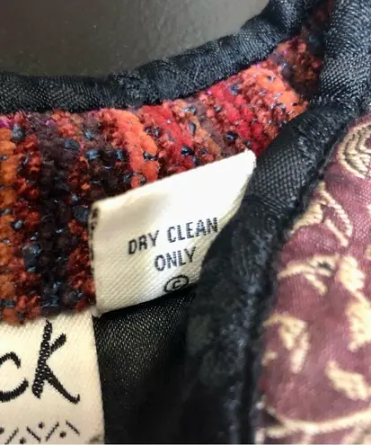 Flashback Vintage 90s Tapestry Jacket Velvet Blazer Ribbed Sequin Embroidered L