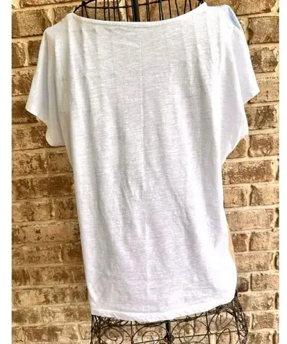 Hearts Of Palm Tee Top PM Petite Medium Embellished Palm Tree Sailboat T… White Size undefined