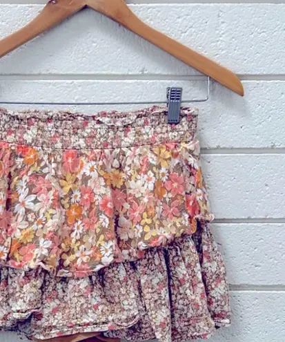 American Eagle  Outfitters Floral Ruffle Skort S