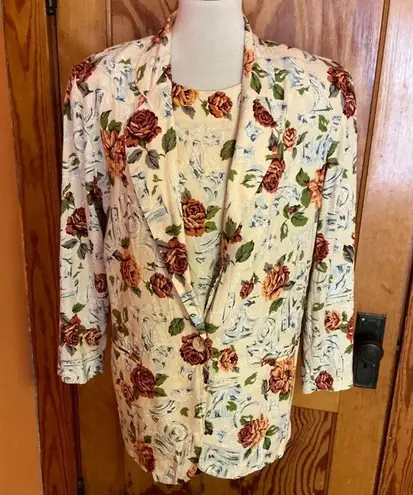 Jaclyn Smith Vintage 90s Jacklyn Smith Autumn Floral Set