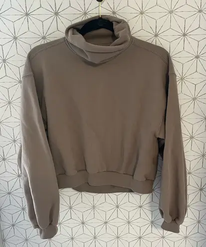 Abercrombie & Fitch Abercrombie Cozy Essentials Tan Sweatshirt - Image 1