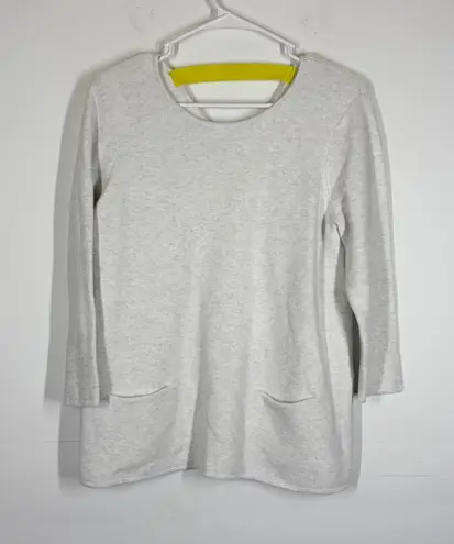 Lisa Todd Gray Front Pocket Sweater Size Medium