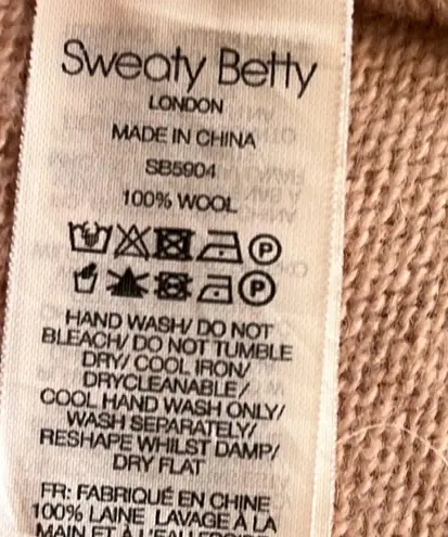 Sweaty Betty  Recline 100% soft Italian Wool Relaxed Fit Jumper