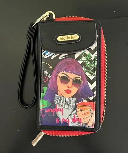 Nicole Lee Everyday Is My Day zip Around Wristlet