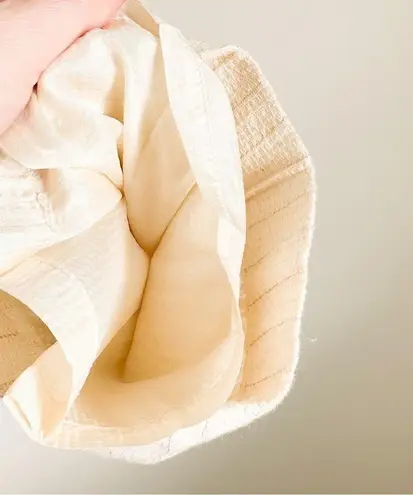 Edward Achour Paris Ivory Metallic Gold Stripe Tweed Double Breasted Suit Set