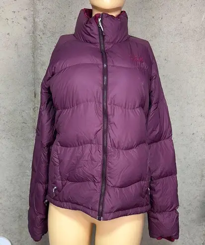 Mountain Hardwear MOUNTAIN HARD WEAR WOMEN'S PURPLE DOWN FILLED PUFFER JACKET SIZE L