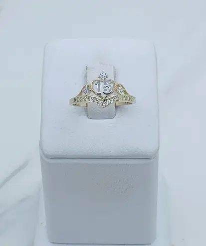 10k Gold Ring Sweet 15 Crown