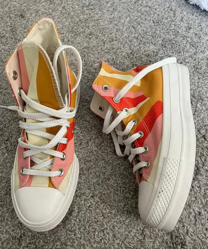 Converse Sun Theme Platform High Tops