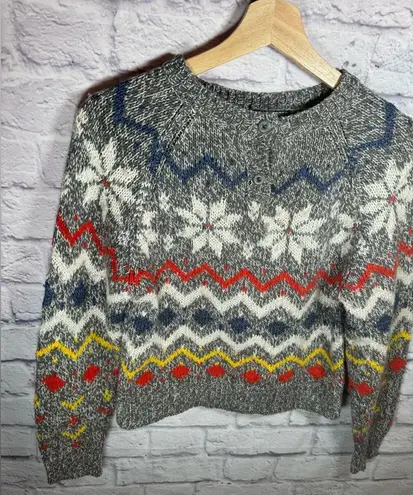 Counterparts Wool blend petites sweater multicolor and pattern womens size small