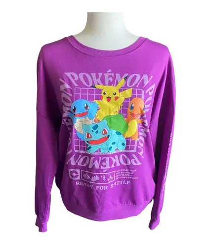 Pokémon NWT--PURPLE SWEATSHIRT-SIZE MEDIUM “