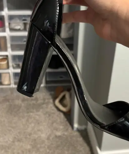 Guess Black Strappy Heels