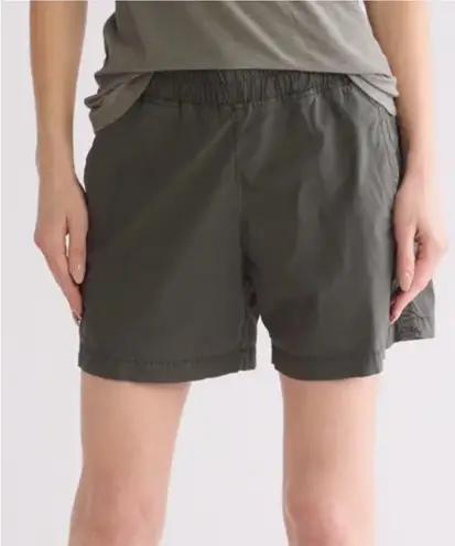 James Perse Los Angeles Shorts Women's Size Large 3 Stretch Cotton Poplin Green