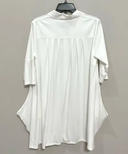 Stella Carakasi Tiburon Tunic White Sz S Cotton Blouse Shirt Top