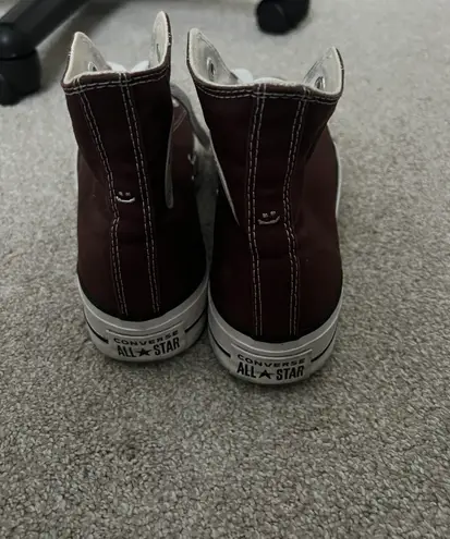 Converse Dark Brown High Top Platform - Image 3