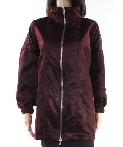 Religion NEW women's L large soft suede crop cuffed wrist extended length jacket