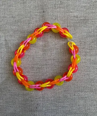 Summer themed handmade beaded bracelet Multiple