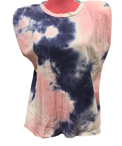 Sans Souci Sleeveless Shoulder Pads T Shirt Size l