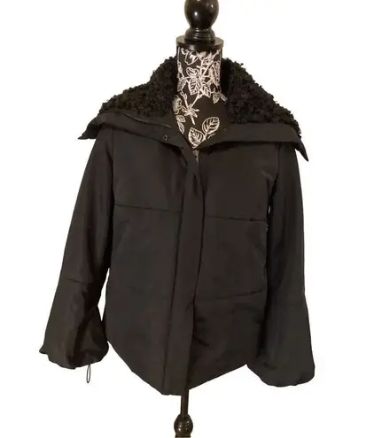 Simply Vera, Vera Wang Simply Vera Vera Wang Puffer Quilted Faux Fur Winter Coat Jacket Designer