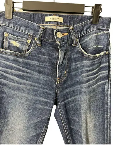 MOUSSY VINTAGE Isko Comfort Ivey Distressed Jeans Size 25