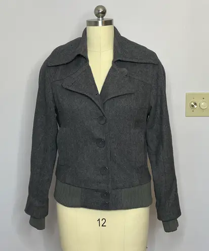 Urban Outfitters Gray Wool Pea Coat