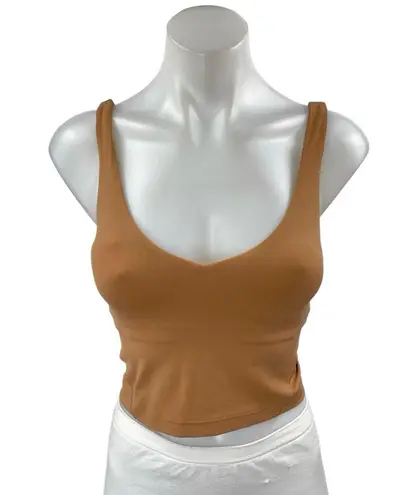 Lululemon Align Brown Sleeveless Activewear Athletic Sports Bra Crop Tank Top 2