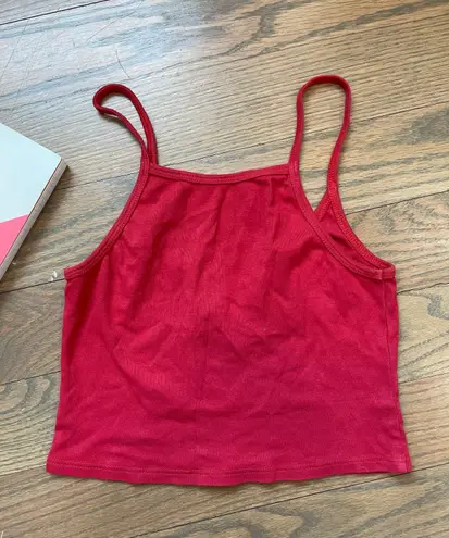 Brandy Melville Red Crop Top