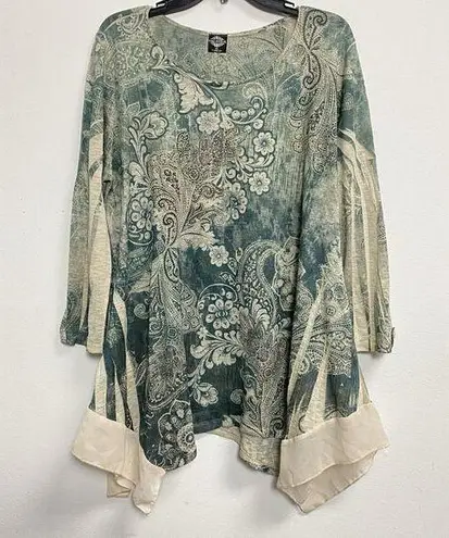 Cal Style Women’s XL Colorful Boho Style Shirt Fairycore Fairy AB Rhinestone