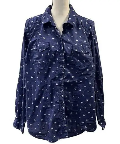 Torrid  Women's Bow Print Button Down Shirt Size 18