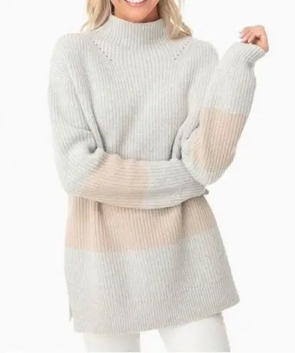 Tuckernuck Heather Broadway Stripe Sweater size xs Gray