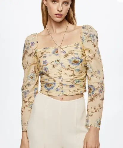 Mango  floral blouse