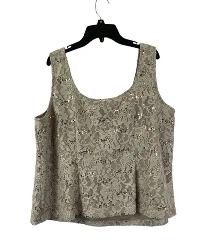 Alex Evenings Women's Tan Casual Skirt Set