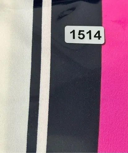 Eliza J Women’s Size 6 Navy Blue White Pink Geometric Print Sheath Mini Dress