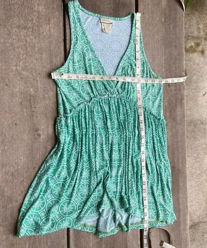 Matilda Jane Womens Tank Top Size XS It's A Wonderful Parade Sprees Whippy Green