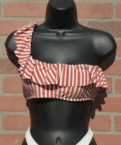 Billabong x Sincerely Jules Ruffle One Shoulder Bikini Top Size Medium