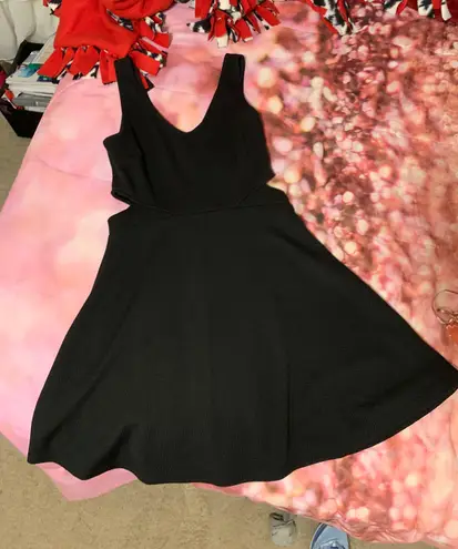 Soprano Cutouts Little Black Dress Fit & Flare