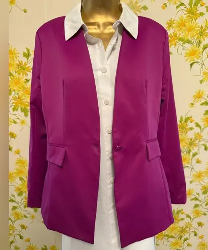 OVI Vibrant Magenta single button Blazer size M