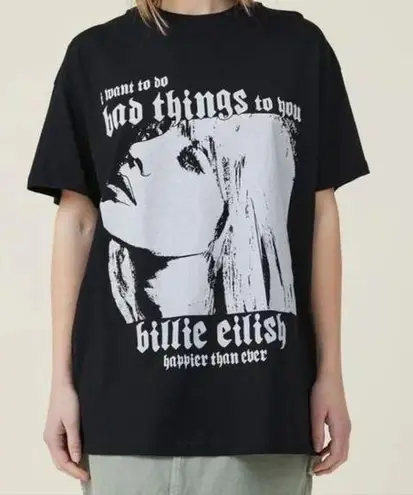 Billie Eilish NWT Billie Elish Happier Than Ever Tee I want to do bad things to you