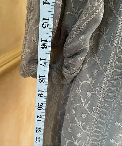 Baltic Born Harmony Embossed Dress eyelet embroidered ruffled Fit & flare S