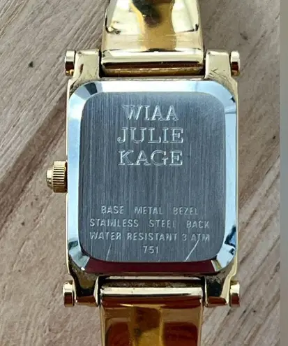 Belair Luxury Ladies Watch White Rectangular Dial Gold