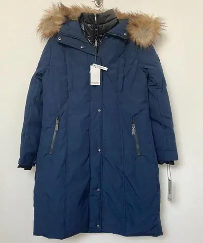 Nine West NWT  Removable Faux Fur Trimmed Hooded Parka Size Medium