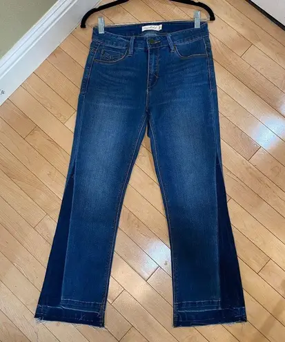 Unpublished Boutique brand Contrast Flare Wide Leg Denim Jeans - size 26