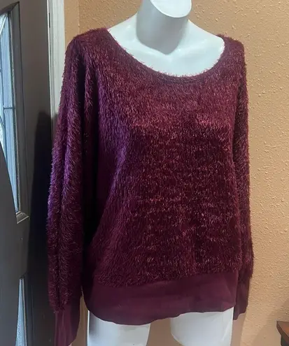 Nine West  burgundy pullover sweatshirt nwt