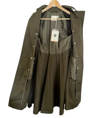 Altuzarra NWT x Target Olive Green Contrast-Sleeve Cotton Twill Trench Coat XS
