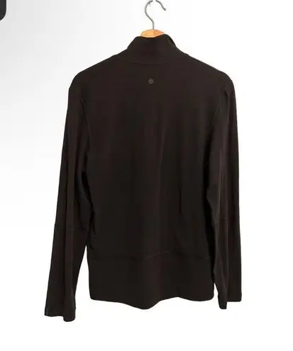 Lululemon Classic Activewear 1/4 Zip Pullover Black Medium