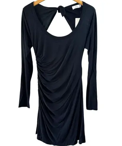 ALC Frank NWT A.L.C. Freya Tie Back Cut-Out Long Sleeve Dress in Black Jersey Size Large